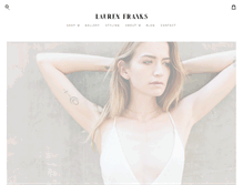 Tablet Screenshot of laurenfranks.com